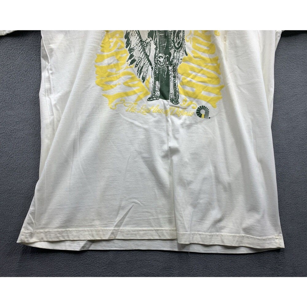 Akademiks Indian Graphic Tee T-Shirt Men's Jeanius Level White Crew Neck XXXL - Picture 11 of 15